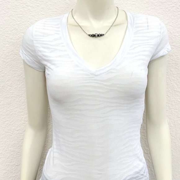 Navajo Style Pearl Chain Necklace - Picture 2 of 3